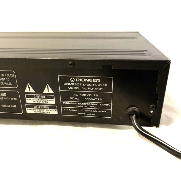 Pioneer Model Pd-4101 Compact Disc Player Parts Only - Picture 11 of 12